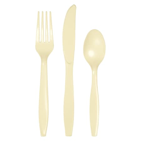 Touch Of Color Yellow Assorted Plastic Cutlery, Mimosa, 288PK 010432